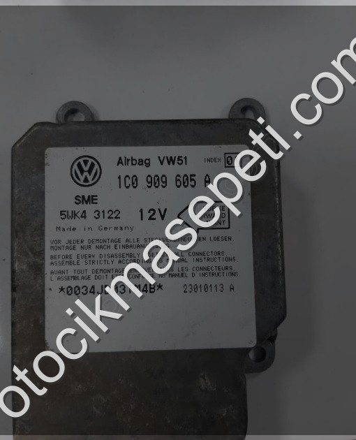 1C0909605A HAVA YASTIĞI KONTROL ÜNİTESİ VW NEW BEETLE T5