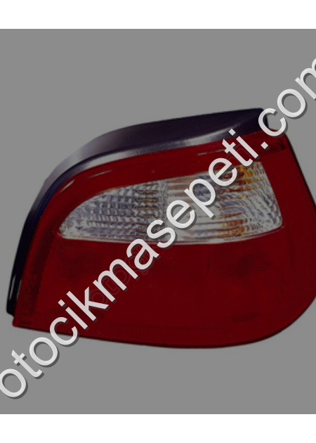 Renault Megane 1 Stop Lambası Sağ Hatchback 4 Kapı Kırmızı/Beyaz