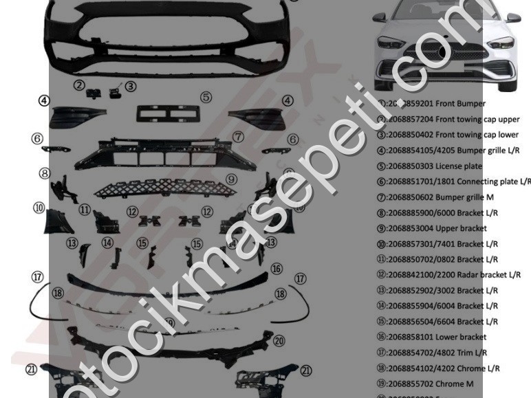 ÖN TAMPON AMG (PANJUR HARİÇ) W206 2021-