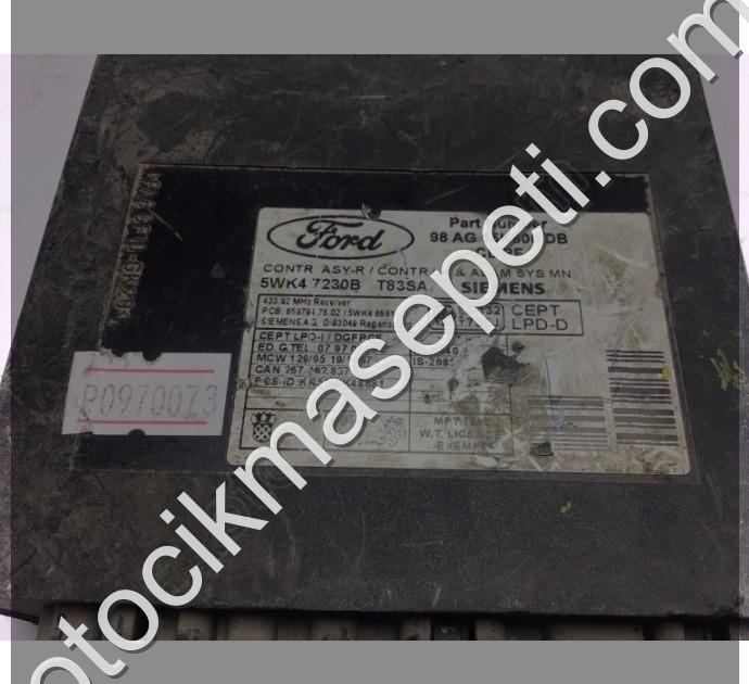 Ford Focus Komfort Kontrol Modülü 98AG15K600DB 5WK47230B