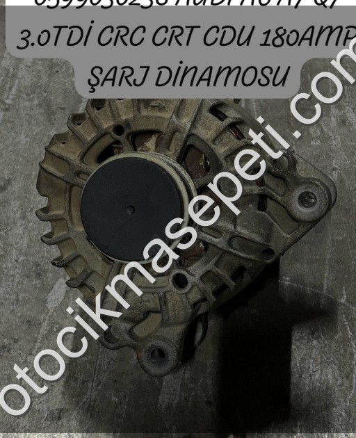 059903023S AUDİ A6 A7 Q7 3.0TDİ CRC CRT CDU 180AMP ŞARJ DİNAMOSU
